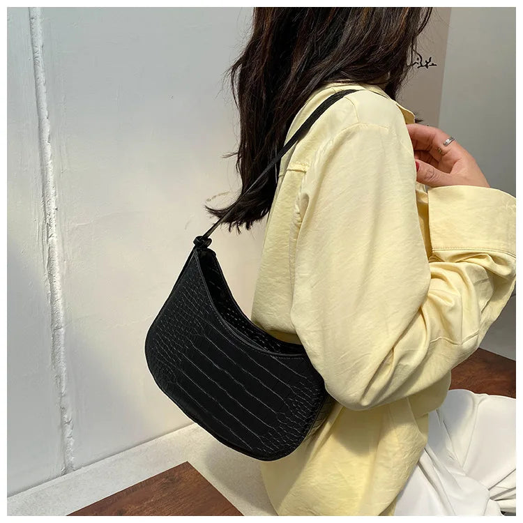 Women Vintage Shoulder Bag Chain Handbag Texture Shopping Bag