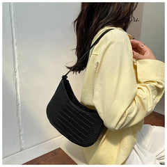 Women Vintage Shoulder Bag Chain Handbag Texture Shopping Bag