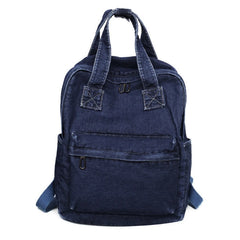 Women Vintage Denim Backpack Travel Daypack College School Handbag Shoulder Bag