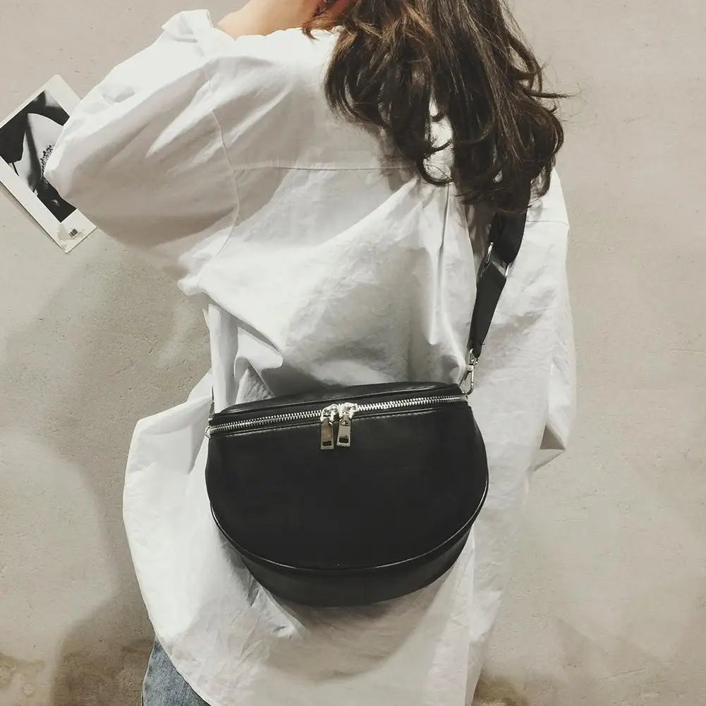 Women Waist Bag Casual Shoulder Zipper Bag for Women Crossbody Pack Unisex