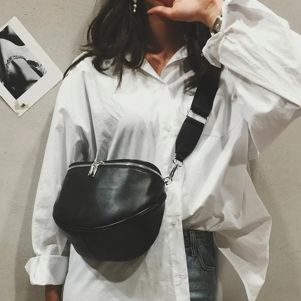 Women Waist Bag Casual Shoulder Zipper Bag for Women Crossbody Pack Unisex