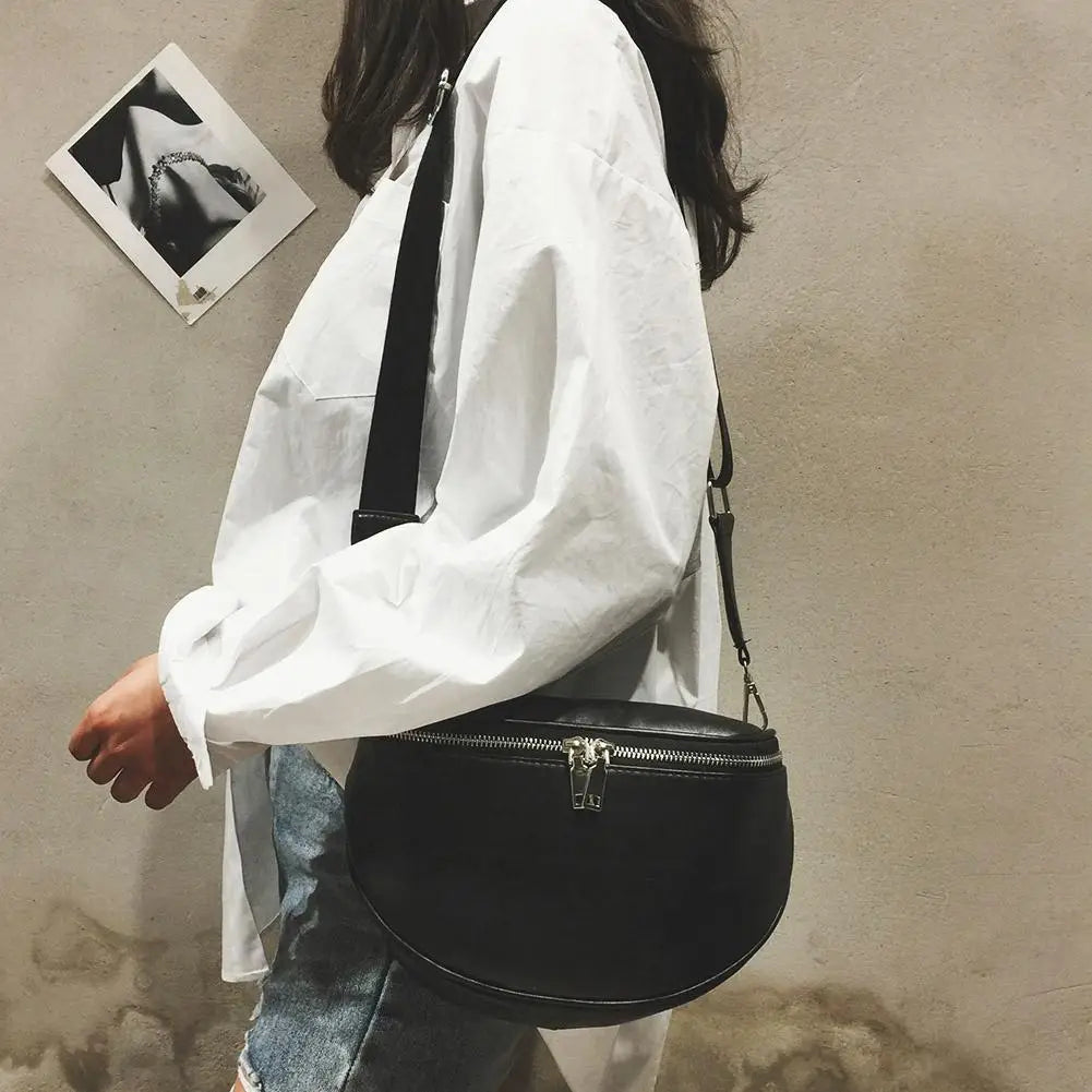 Women Waist Bag Casual Shoulder Zipper Bag for Women Crossbody Pack Unisex