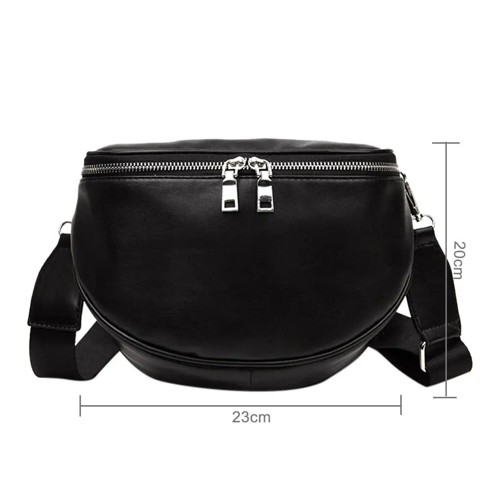Women Waist Bag Casual Shoulder Zipper Bag for Women Crossbody Pack Unisex