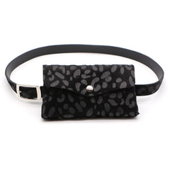 Leopard Print Female Waist Bag - Vintage Style Travel Messenger Belt