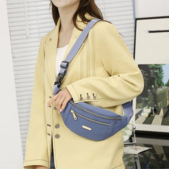 Women Waist Bag Fanny Pack Chest Bag Zipper Closure