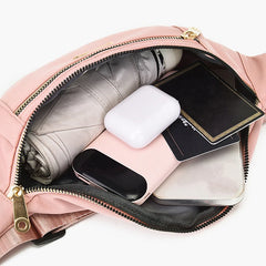 Women Waist Bag Fanny Pack Chest Bag Zipper Closure