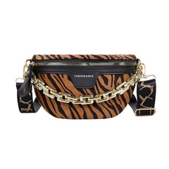 Leopard Pattern Waist Bag Outdoor Women Crossbody Fanny Pack