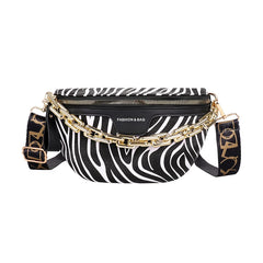 Leopard Pattern Waist Bag Outdoor Casual Crossbody Bag