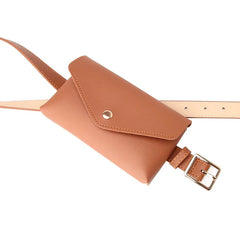 Women Envelope Waist Pack Mini Belt Bag PU Shoulder Bags