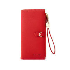 Women Multifunctional PU Leather Long Wallets Clutch Zipper Student Wallet