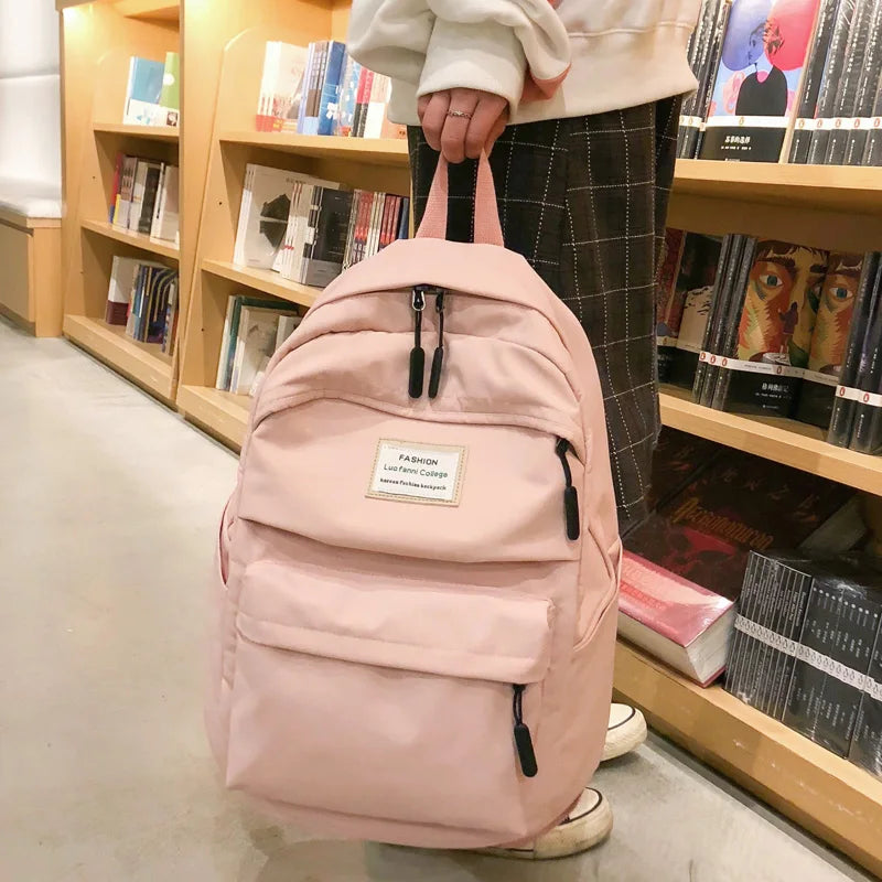 Waterproof Nylon Backpack Large Capacity Vintage Bags