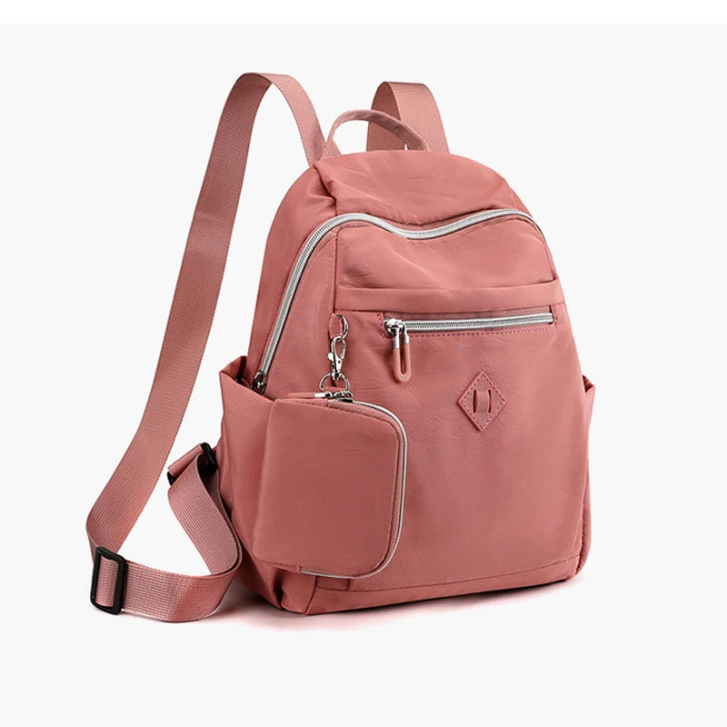 Waterproof Nylon Travel Backpack Anti-Theft School Bag