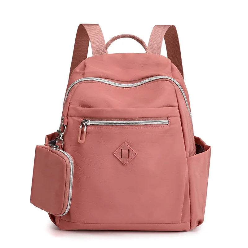 Waterproof Nylon Travel Backpack Anti-Theft School Bag