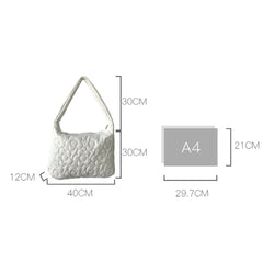 Women Winter Handbag Purses Cotton Crossbody Bag Space Pad Quilted Large