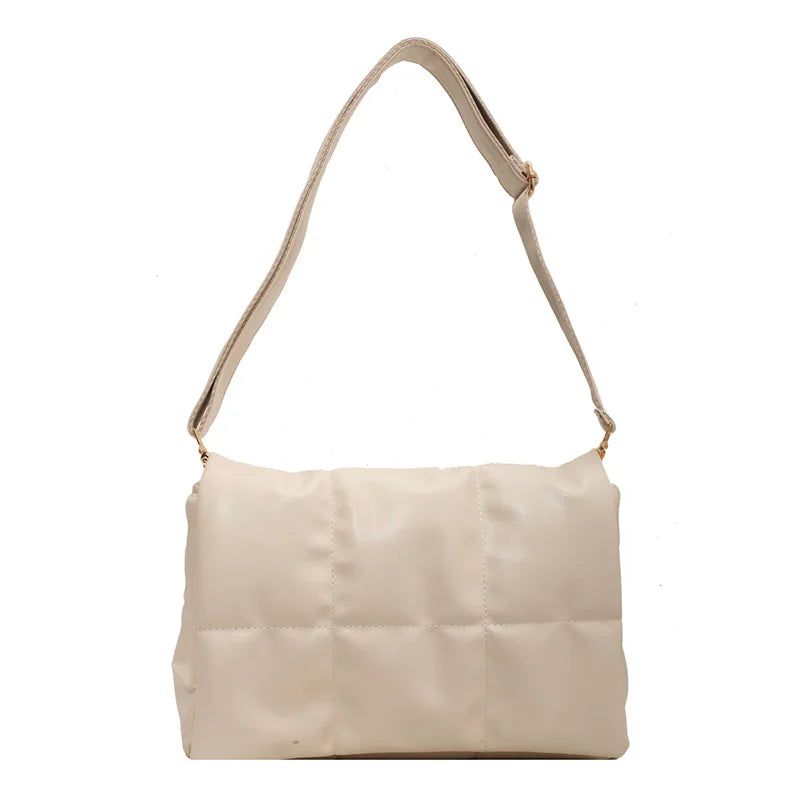Women Winter Shoulder Bags Large Soft Space Cotton Padded Crossbody Bag