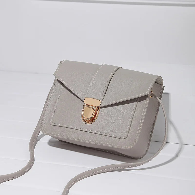 Women Winter Shoulder Crossbody Bag Small Square Bag PU Leather