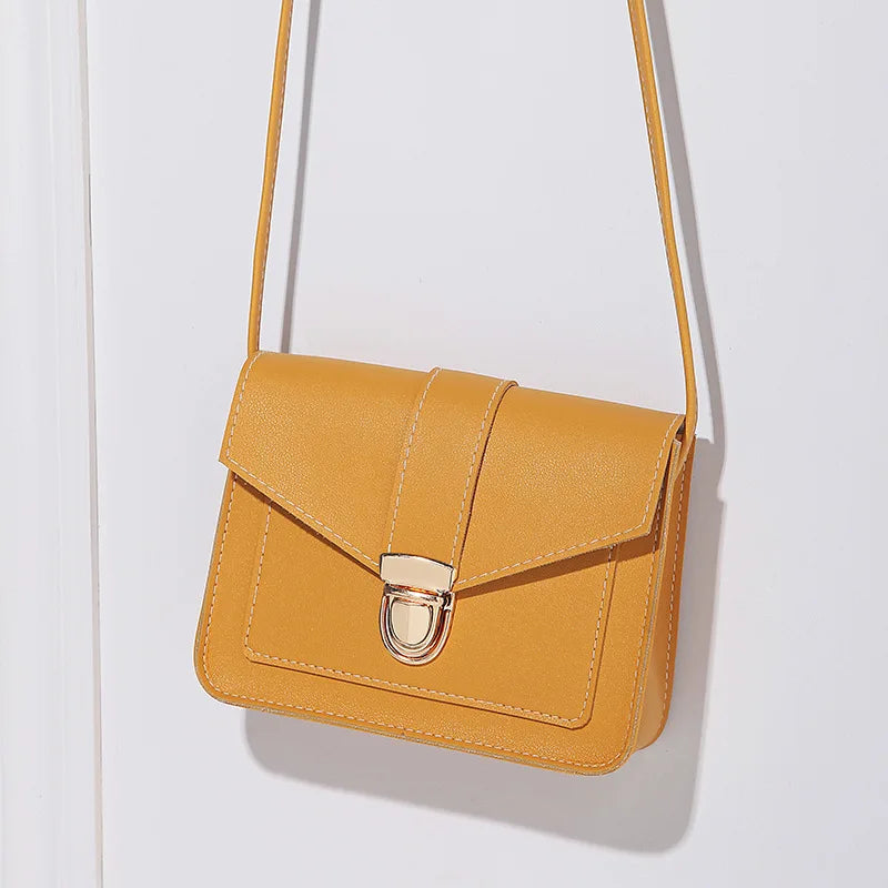 Women Winter Shoulder Crossbody Bag Small Square Bag PU Leather