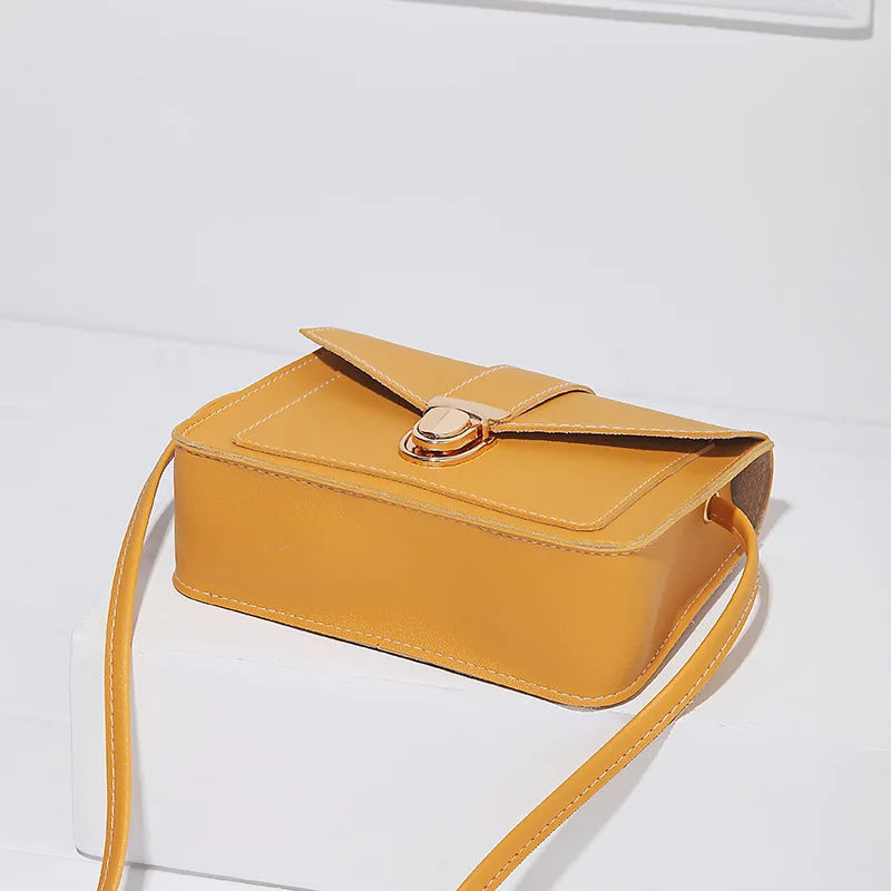 Women Winter Shoulder Crossbody Bag Small Square Bag PU Leather