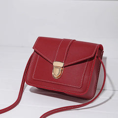 Women Winter Shoulder Crossbody Bag Small Square Bag PU Leather