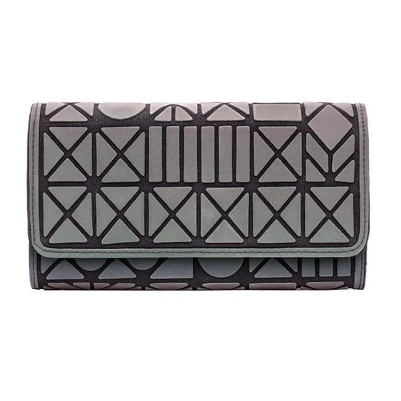Luxur Luminous Geometric Diamond Wallet 20X10.5X2.5