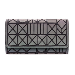 Luxur Luminous Geometric Diamond Wallet 20X10.5X2.5