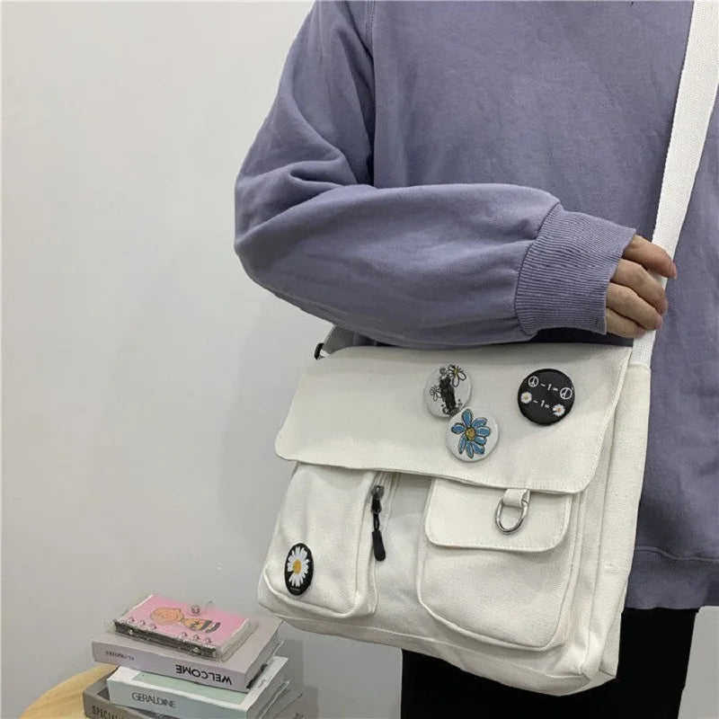 Vintage Harajuku Y2k Schoolbag Women Shoulder Bag