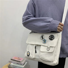 Vintage Harajuku Y2k Schoolbag Women Shoulder Bag