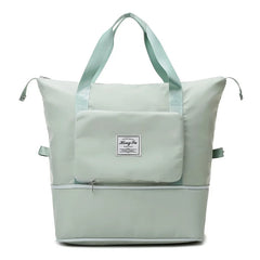 Foldable Large Capacity Women Gym Bag Shoulder Bag Training Travel Handbag