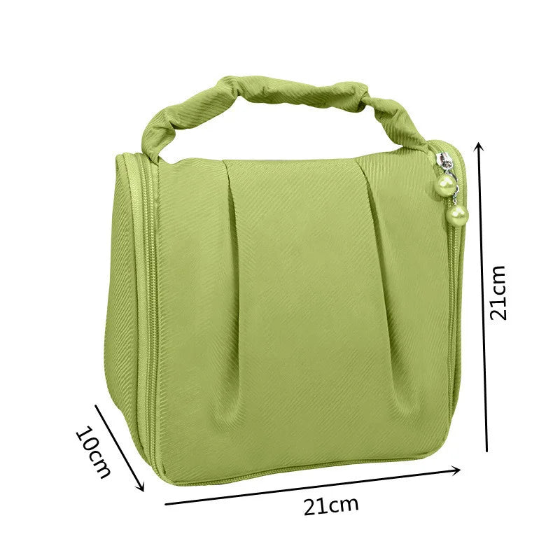 Women Pearl Makeup Wash Bags Portable Handbag Toiletry Bag