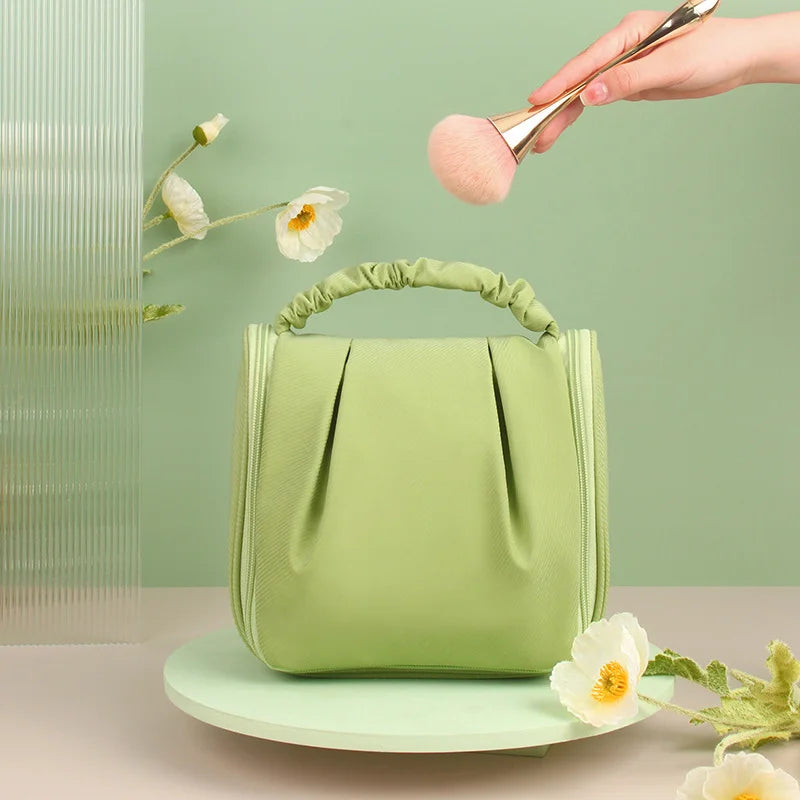 Women Pearl Makeup Wash Bags Portable Handbag Toiletry Bag