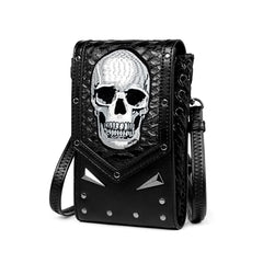 Women's Skull Punk Messenger Bag Outdoor