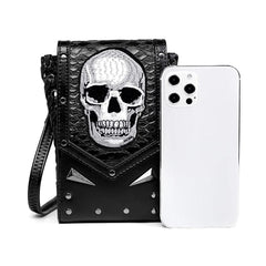 Women's Skull Punk Messenger Bag Outdoor