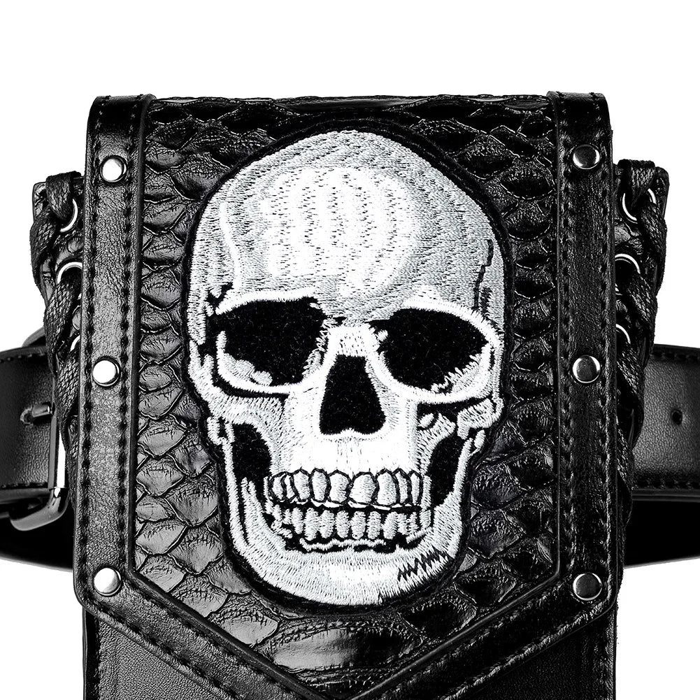 Women's Skull Punk Messenger Bag Outdoor
