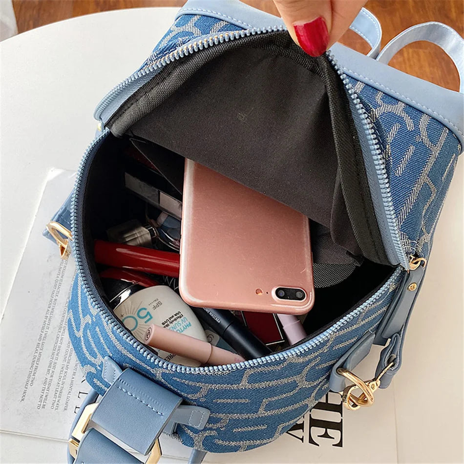 Women's 3-in-1 Leather Bag Set with Backpack