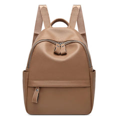 Women's Pu Leather Backpack Large School Girl Handbag