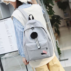 Women's Nylon Travel Shoulder Bag School Backpack