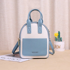 Women's Small PU Leather Backpack Multifunctional Bagpacks for Shopping