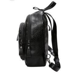 Women's PU Leather School Backpack Travel Shoulder Bag