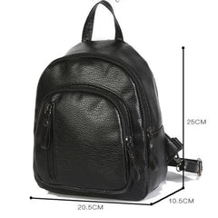 Women's PU Leather Travel Shoulder Backpack School Bag