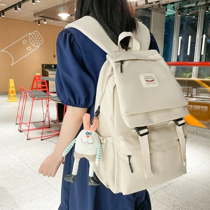 Women's Multi-pocket Backpack for Teenage Girl Boy
