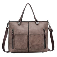 Women's Bag PU Soft Leather Solid Shoulder Bag Large Capacity