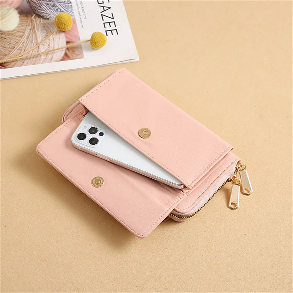 Women's Soft Leather Touch Screen Shoulder Bag
