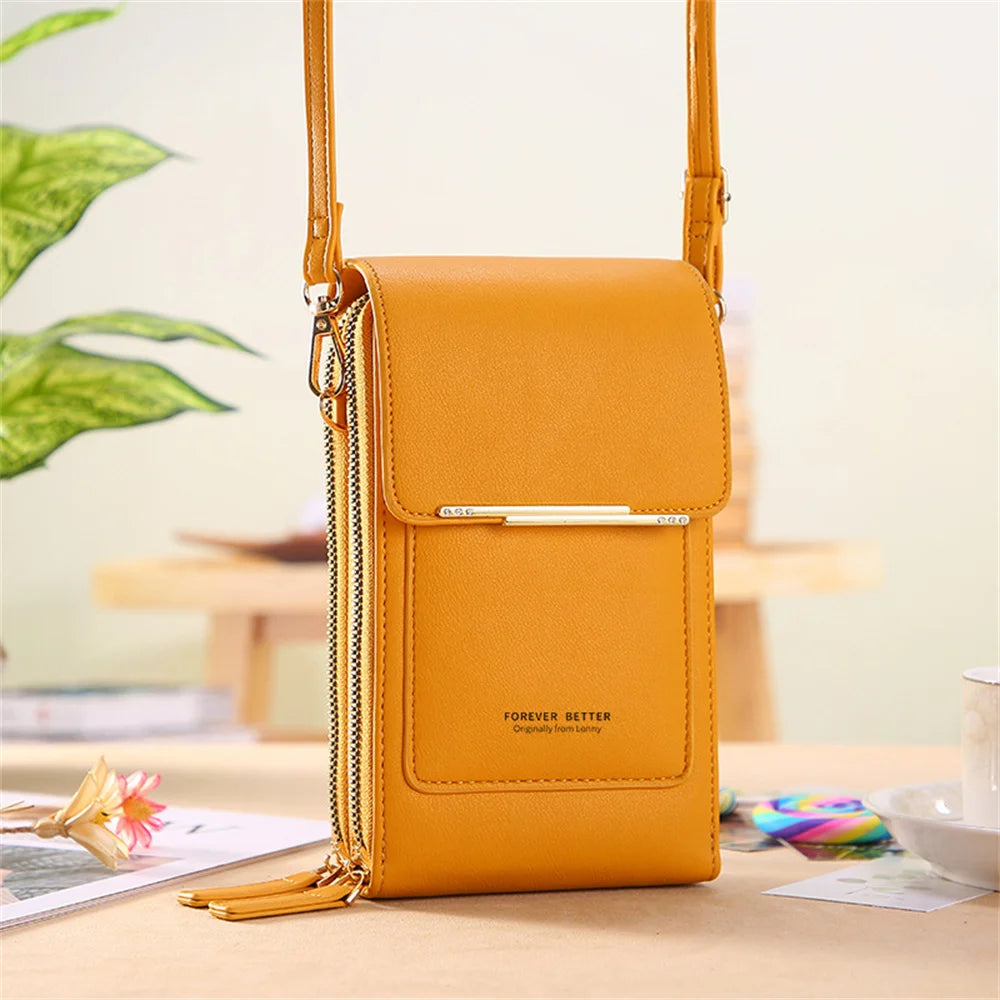 Women's Phone Clutch Bag Touch Screen Wallet Shoulder Bag