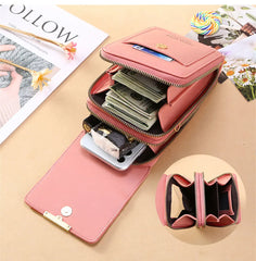 Women's Phone Clutch Bag Touch Screen Wallet Shoulder Bag