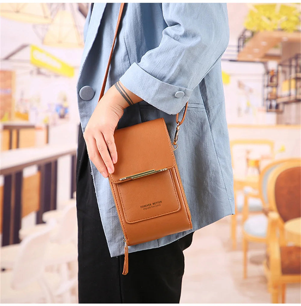 Women's Phone Clutch Bag Touch Screen Wallet Shoulder Bag