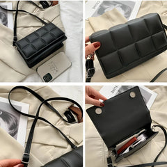 Women's Plaid Shoulder Bag Messenger Handbag