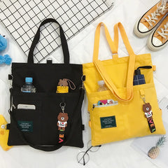 Canvas Crossbody Shoulder Bag Women's Tote Handbag