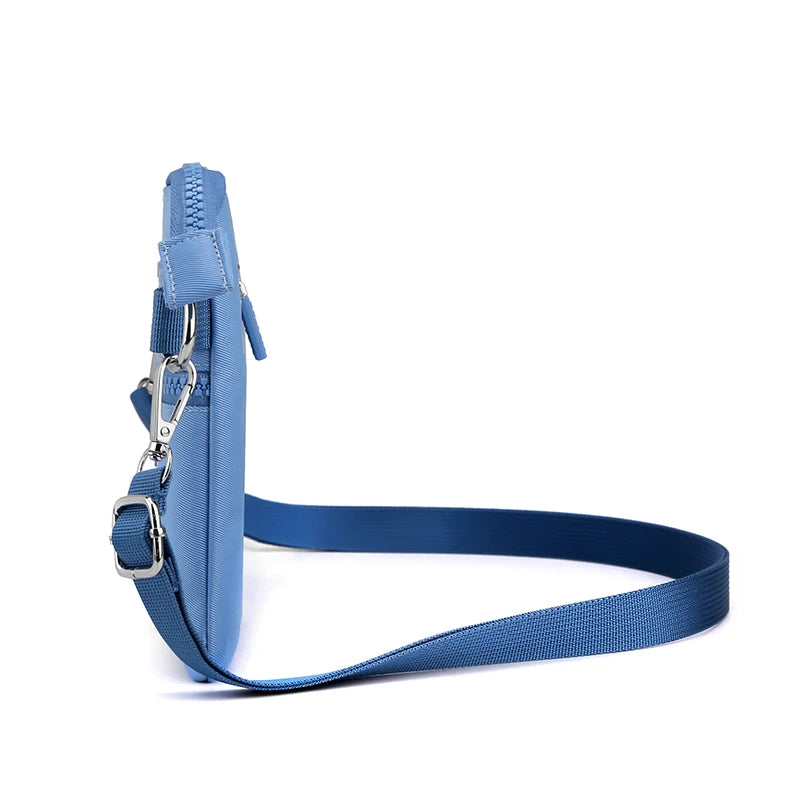 Women's Nylon Shoulder Bag Solid Mobile Phone Waterproof Pack