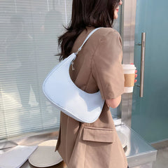 Women's PU Leather Shoulder Bag Casual Small Handbag