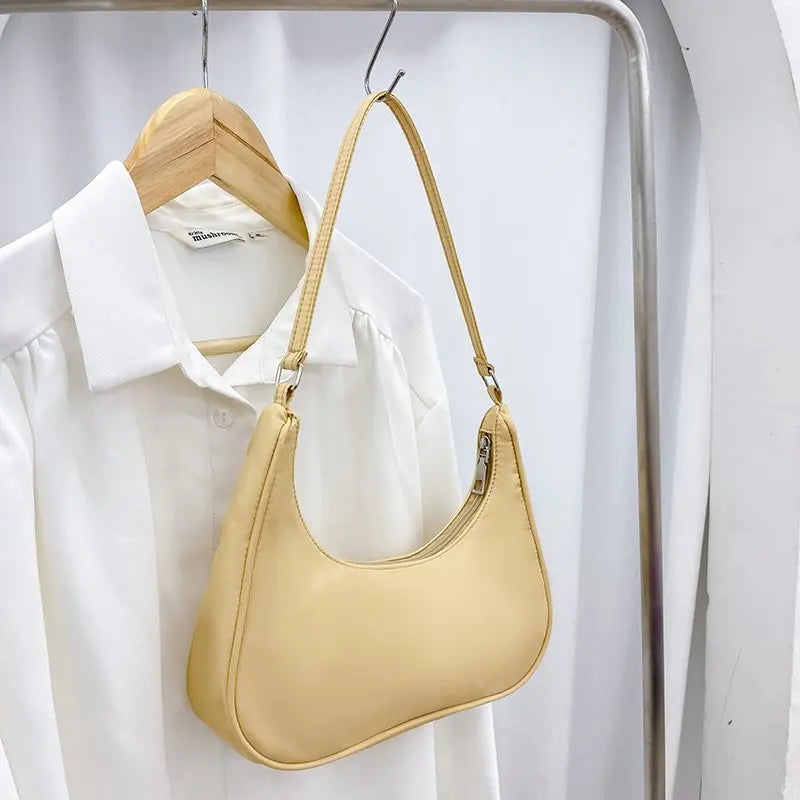 Retro Nylon Shoulder Totes Underarm Handbag